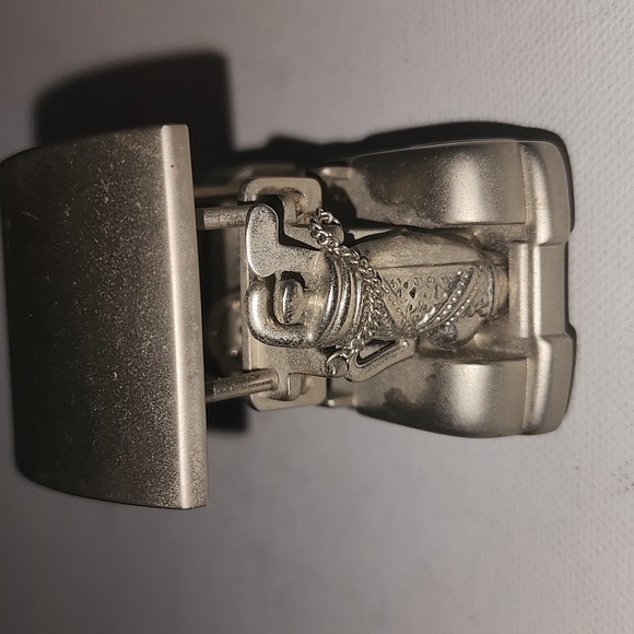 Golf Cart Collectible mini clock Stainless steel moveable wheels needs battery - Picture 3 of 6